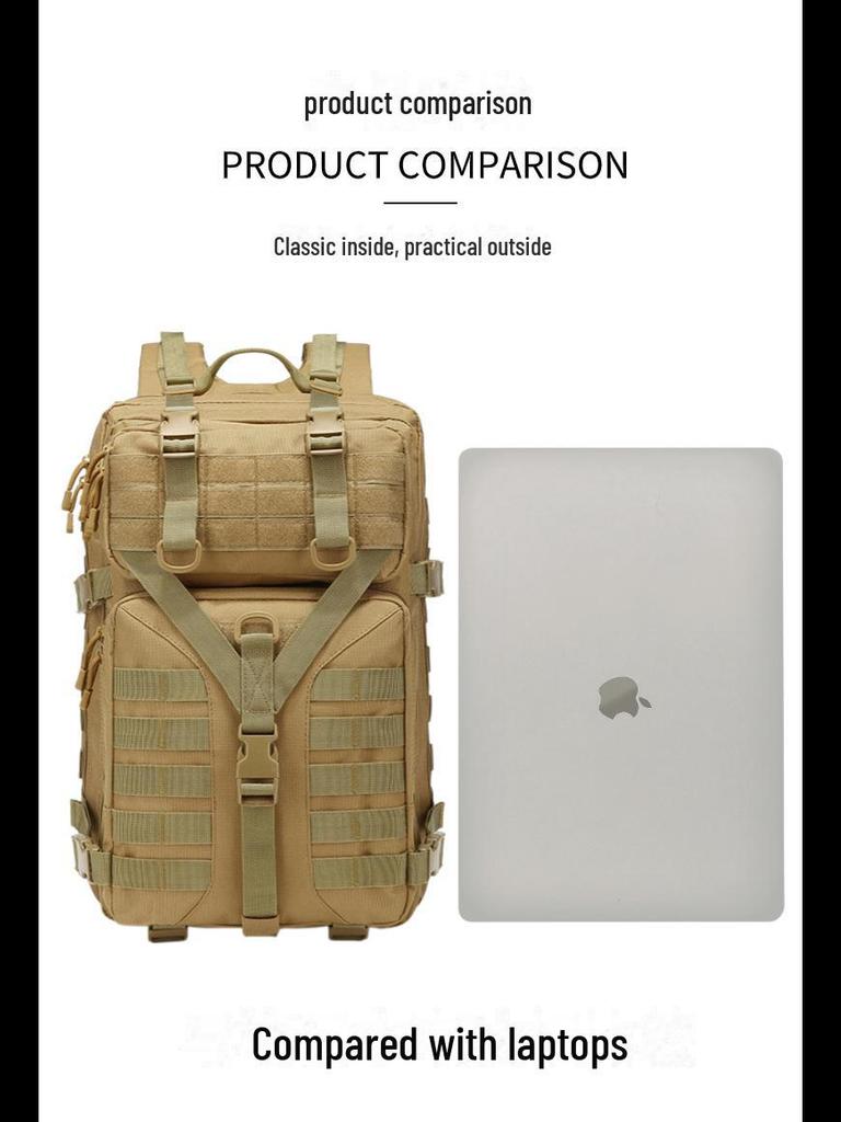 New Tactical Camouflage 3P Outdoor Backpack - Multifunctional, Large Capacity for Mountaineering, Hiking, Camping