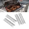 4 Pcs Stainless Steel Heat Plate Shield Adjustable BBQ Flame Tamer  Outdoor Cooking