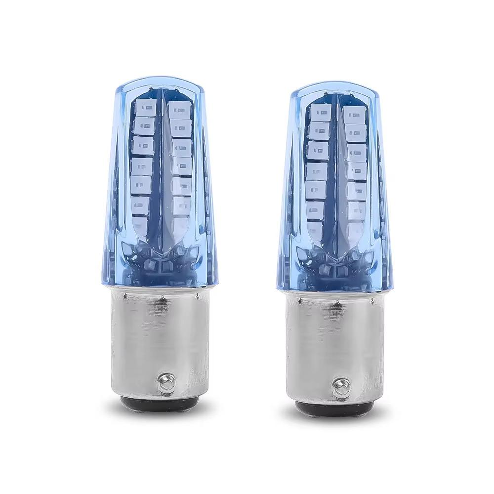 1/2/4Pcs 1157 Socket Motorcycle Led Lights 2835 LED Turn Signal Light Brake Light Moto Accessories