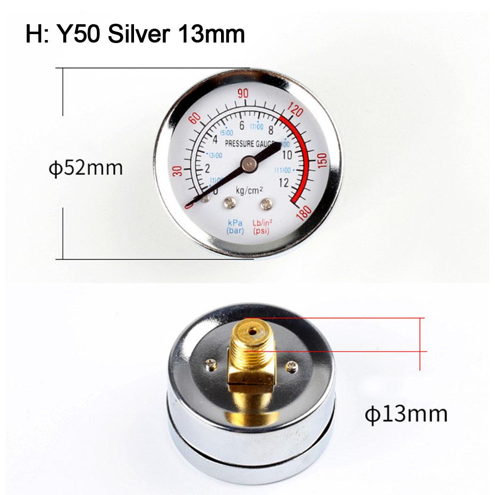 1pc Pressure Gauge For Air Compressor Power Tools Replacement Accessories Y40 Y50 0-180PSI Water Liquids Meter Pressure Gauge