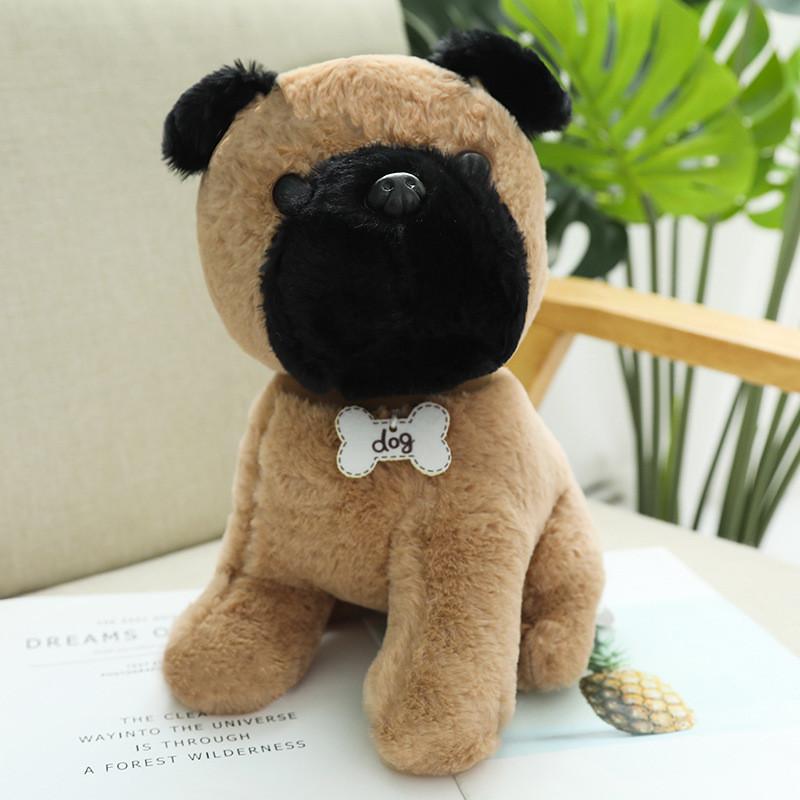 Dog Emulational Pug Bulldog Chihuahua Plush Toy Stuffed Animal Doll Decoration