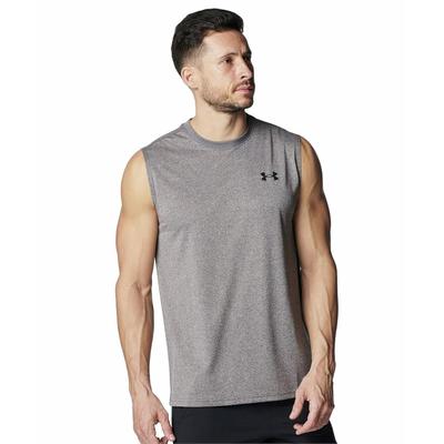 Training T-Shirt UA Tech Sleeveless Shirt 1367452090 Carbon Heather Men's MD