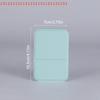 Portable Desktop Mini Foldable Makeup Mirror Solid Color PU Leather Wear-Resistant Compact Handheld Student Cosmetic Mirror