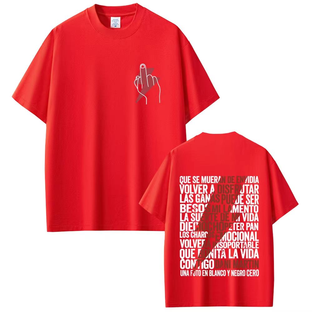 Dani Martin La Montana Rusa Graphic Tshirt 2026 summer Men Women Fashion Short Sleeve Male Casual High Quality Soft Cotton Top