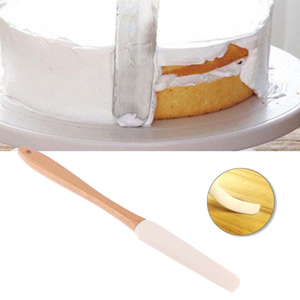 Non Stick Frosting Kitchen Icing Butter Baking Scraper Cake Smoother Cream Spatula Pastry Tool