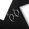 Retro Gothic Stainless Steel Claw Shape Ear Piercing Man Ear Bone Earrings Korean Style Ear Stud