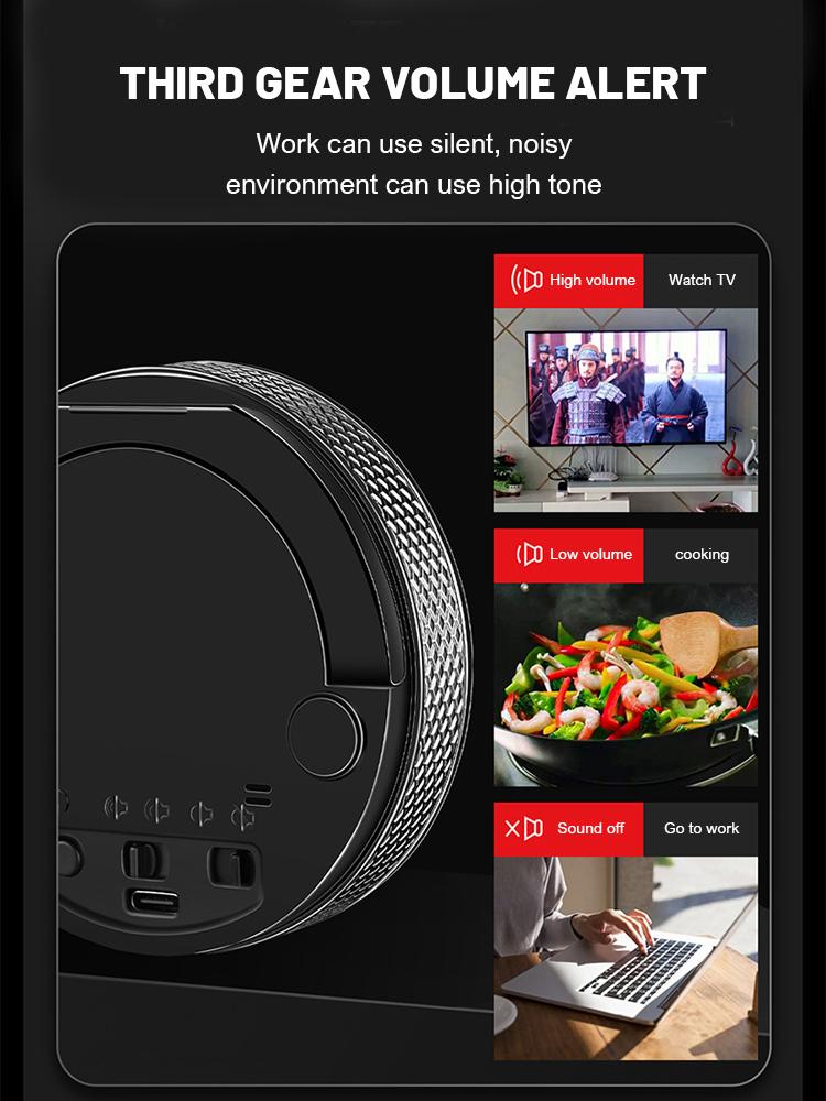 Светодиодный цифровой таймер для кухни, приготовления пищи, душа, обучения, секундомера, будильника, обратного отсчета, вращающегося, регулировки громкости, магнитного типа