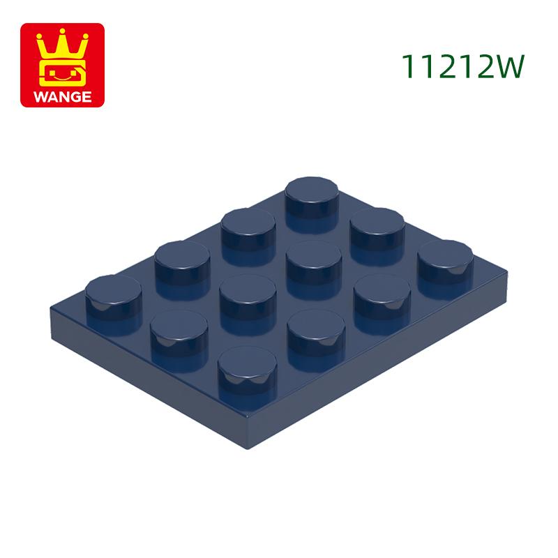 Нетоксичный 61 шт./Лот 11212W Пластина 3 x 4 Строительный Блок Moc Цветные Аксессуары Совместимые с Кирпичом Diy Детская Игрушка Детали Сборки