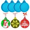 Round Shape Pendant Epoxy Resin Molds Keychain Making Silicone Mould Creative Keychain Molds
