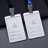 Certificate Security Metal Case Company Business with Lanyard ID Card Holder Pass Tag Work Badge