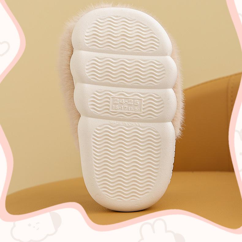 Детские хлопковые тапочки для мальчиков, зимние теплые мягкие тапочки, милые меховые тапочки для мальчиков с героями мультфильмов, домашние хлопковые тапочки