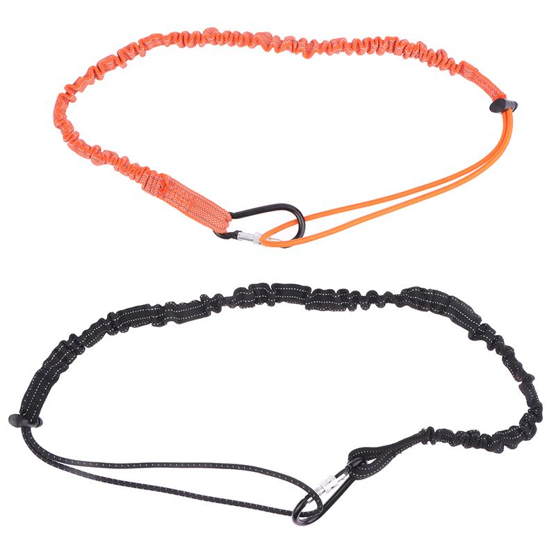 Страховочный ремешок для банджи-троса с карабинным крюком, предотвращающий падение