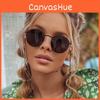 Винтажные круглые металлические солнцезащитные очки Uv400 для активного отдыха, путешествий и модников