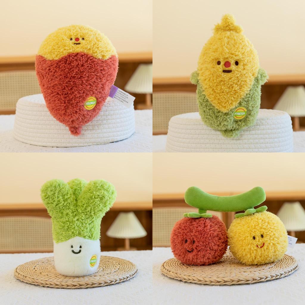 Плюшевая игрушка-овощ, 3D хлопковая набивная кукла, подарок для детей, коллекционеров