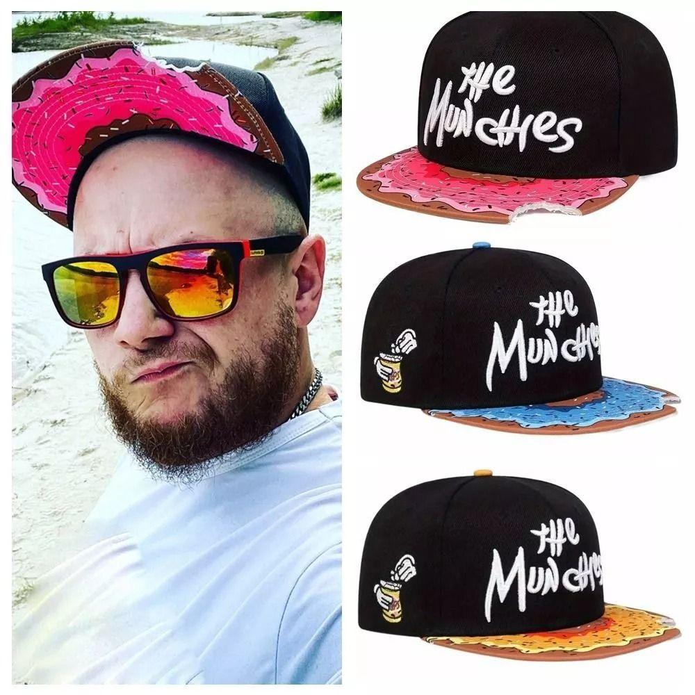 THE MUNCHIES Бейсболка Вышивка Снэпбек Модная Кепка от Солнца Уличная