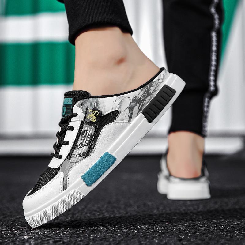 Big Size 47 Luxury Men Half Slippers Sandals Comfortable Casual Shoes Men Fashion Sneakers Anime Cosplay Men Slippers Slides Footwear