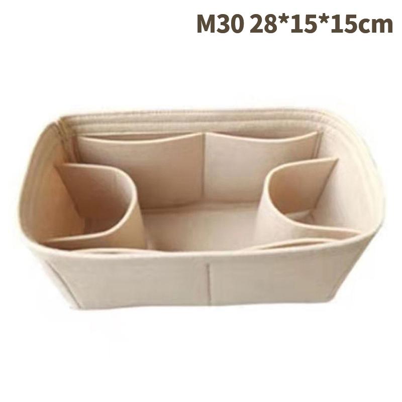 25 30 35 Органайзер-вставка из фетра для сумки, органайзер для макияжа, органайзер для сумочки, дорожный внутренний кошелек, портативные косметички