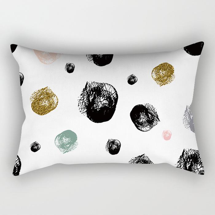 Скандинавский Абстрактный Разноцветные Линии Геометрический Длинная Наволочка Дом Диван Подушка Автомобиль Офис Подушка для Поясницы