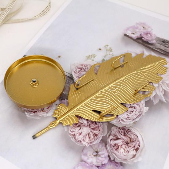 Leaf Shape Iron Jewelry Display Rack Stand Earrings Necklace Bracelet Organizer