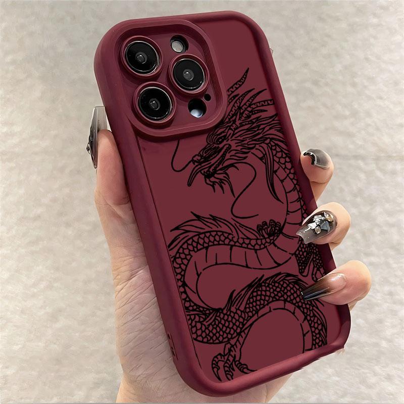 Чехол для OPPO Realme Note 50 60 60X GT Neo6 SE /GT 6T V60S V50S V50 V60 Funda Ударопрочный Силиконовый Мягкий Чехол для Телефона с Китайским Драконом