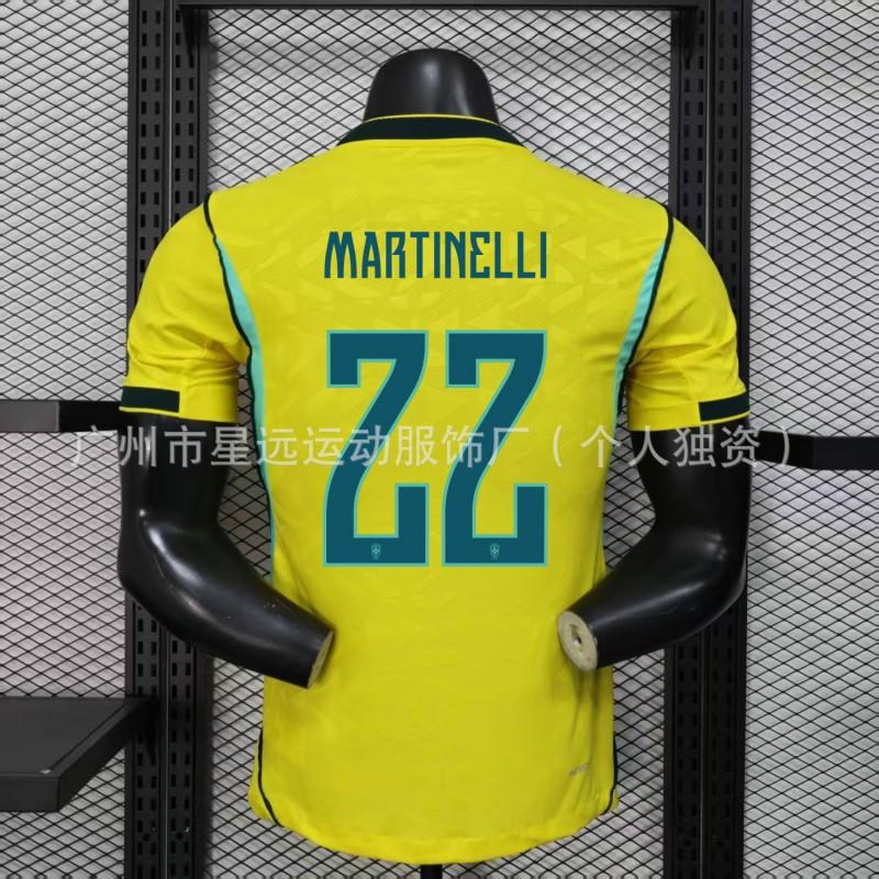 2026 World Cup Brazil National Team Soccer Jersey Mens Short Sleeve Breathable Football Shirt Training Match