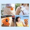 USB Charging Mini Silent Fan LED Display Neck-mounted Handheld Mini Fan  For Outdoor&Office