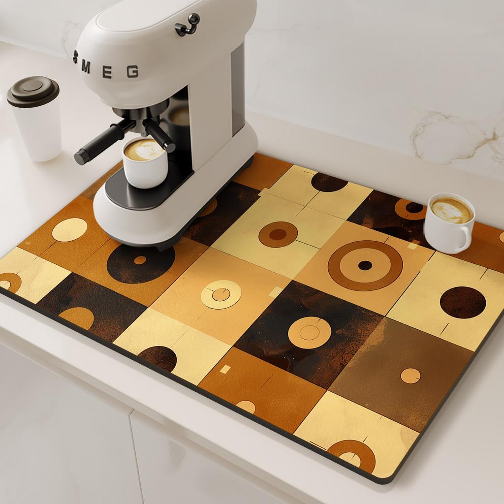Коврик для кофемашины, дренажный коврик для кухни, нескользящие коврики для сушки посуды, быстросохнущий коврик для стола, подставка под столовые приборы, посуда