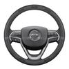 Car AntiSlip Leather Steering Wheel Cover For Jeep Wrangler Renegade Patriot Commander Grand Cherokee Compass Wagoneer Gladiator