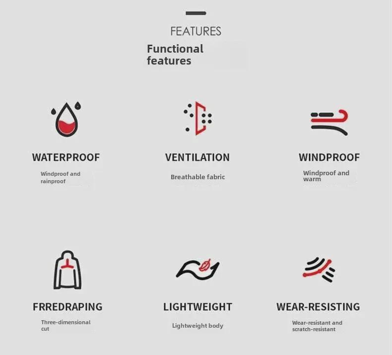 Мужская ветровка осень/зима 2025 года со съемным капюшоном