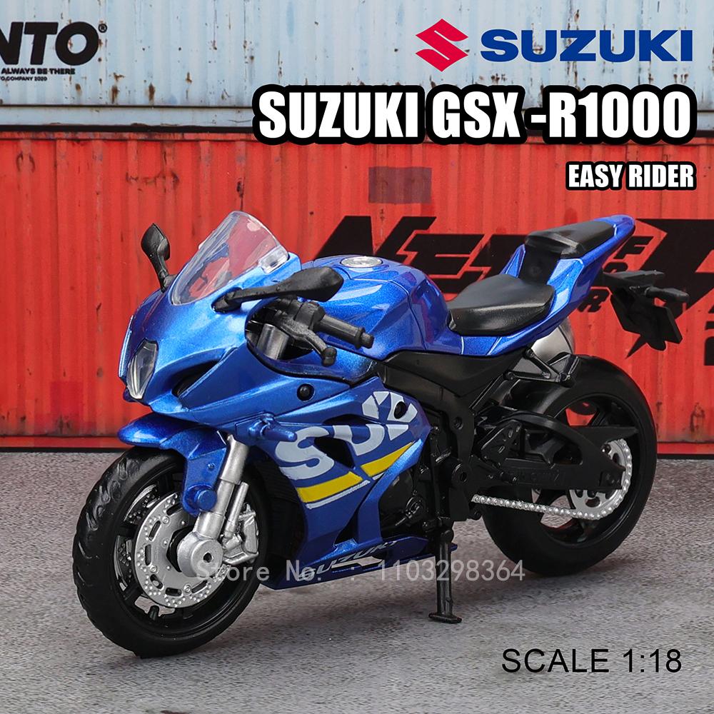 МСЗ 1:18 Suzuki GSX-R1000 Мотоцикл Сплав Модель Автомобиля Детская Игрушечная Машинка Литая Модель Мотоцикла