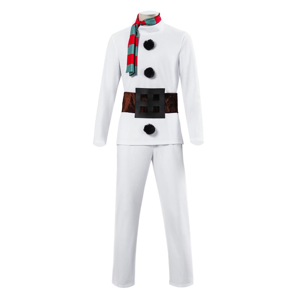 Adult Snowman Costume for Couples - Christmas Cosplay & Party Outfit