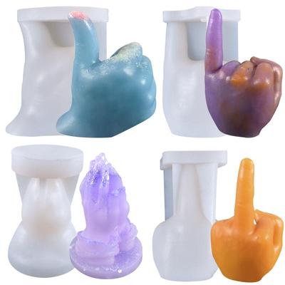 Новая силиконовая форма для свечей с жестами, сложенные руки, большой палец, ладонь, ароматерапевтический пластырь, 3D изготовление свечей, сделай сам, форма для эпоксидной штукатурки