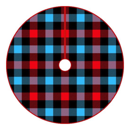 Юбка «Рождественская елка» Яркий цвет, Износостойкий, простая установка, Круглый большой коврик с принтом «Снежинка и лосось» в виде рождественской елки