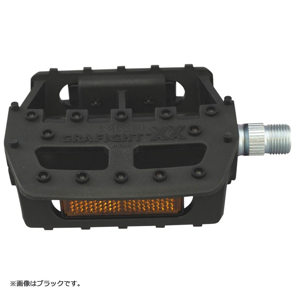 MKS Bicycle White (Mikashima Manufacturing) GRAFIGHT-XX Pedals, 9/16-inch Core,