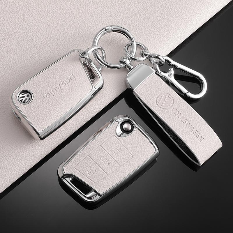 TPU Leather Car Remote Key Case Fob Cover Holder Shell For Volkswagen VW Polo Golf 7 MK7 Tiguan Passat Jetta E-golf Accessories Sk0
