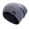 Вязаная шапка из акриловых волокон в стиле хип-хоп, сохраняющая тепло, зимняя бейсболка