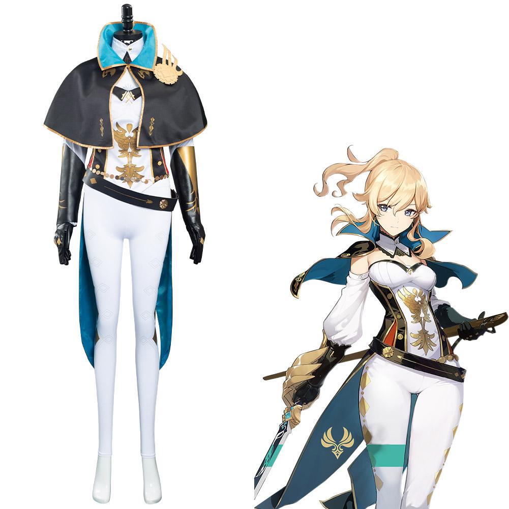   Косплей Jean Gunnhildr, униформа, костюм на Хэллоуин, карнавальный топ, брюки, реквизит, наряды