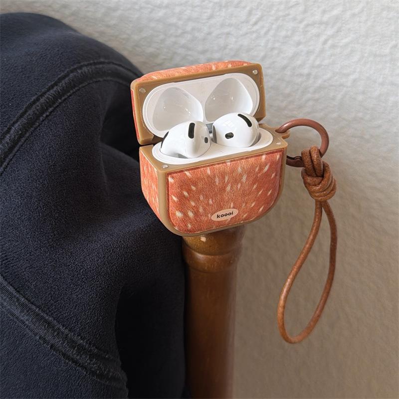 Осенне-зимний ins коричневый узор с оленями для AirPods 1-го поколения защитный чехол для наушников AirPods 1 Pro1