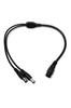 DC Power Supply 2 Branch Cable Length 38cm DC Plug Outer Diameter Inner Diameter Security Camera AC Adapter DC 2 Branch Cable DC Jack LED Tape Common