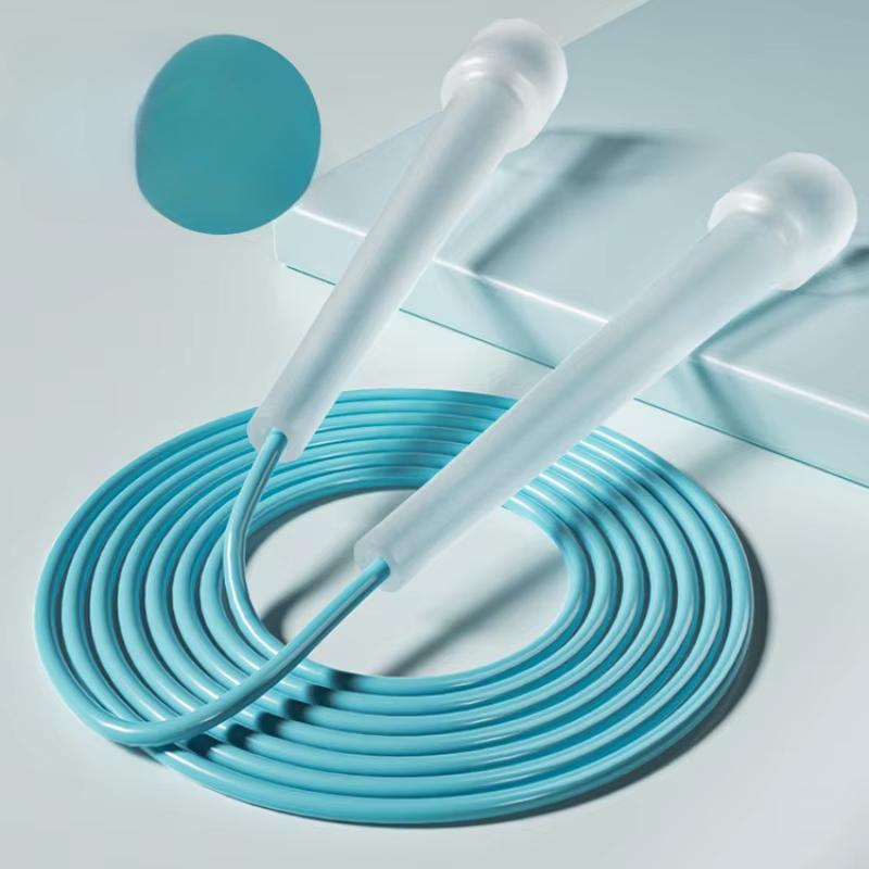 Прозрачная скакалка Ультралегкая скоростная скакалка для детей Мини-ручка из АБС-пластика с зажимом-фиксатором Повышенная эффективность прыжков благодаря физике