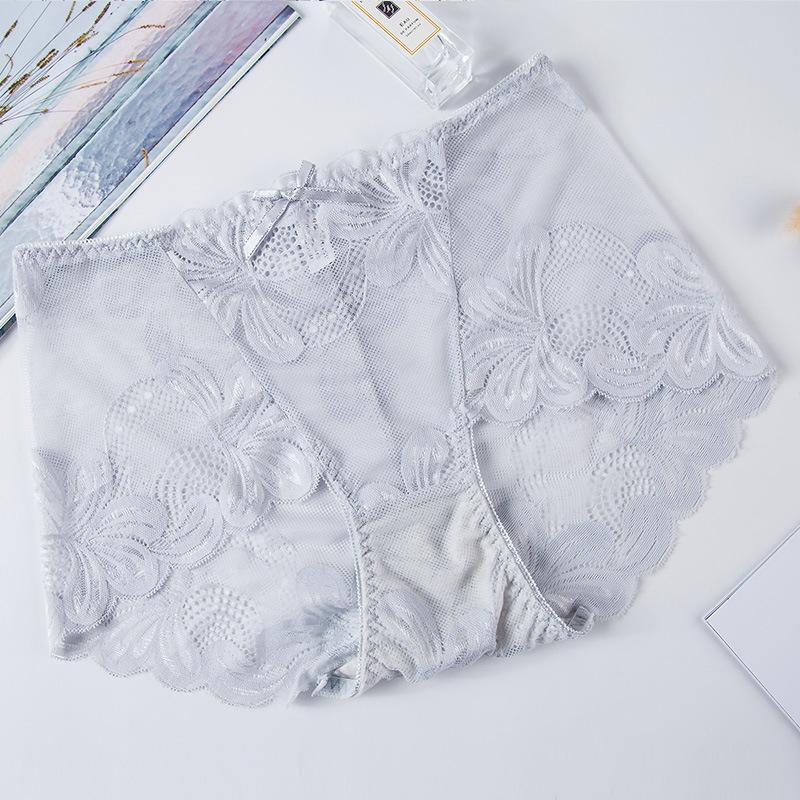 Large Size M-3XL Modal Panties High Waist Women Sexy Lace Underpants Female Briefs Underwear 11 Colors