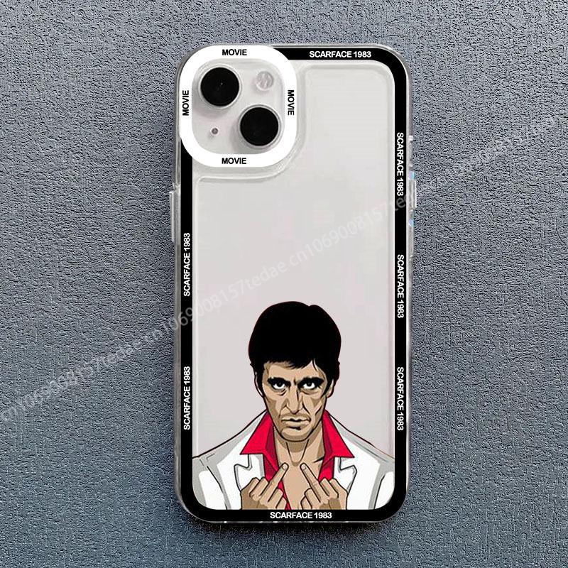 Scarface 1983 Film Al Pacino Movie Phone Case for IPhone 11 12 13 Mini 14 15 16 Pro XS MAX 8 7 Plus X XR Shockproof Cover Fundas