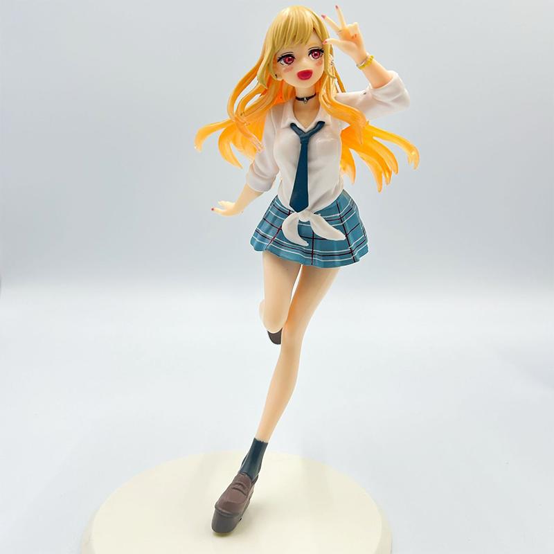 18cm My Dress-Up Darling Anime Figure Kitagawa Marin Black Maid Shizuku Kuroe Statue Collection Decor Model Toy Gift