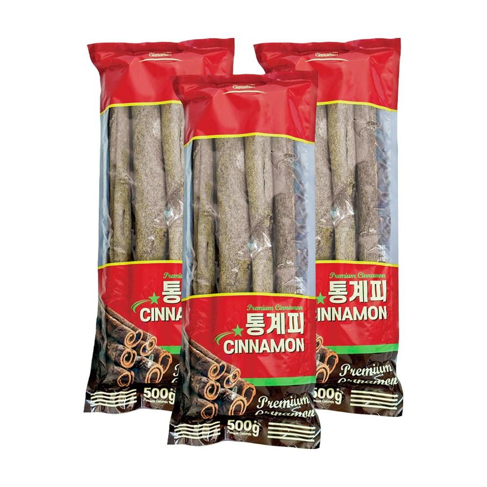 Shinyoung Mall Whole/Round Cinnamon, Direct Import from Vietnam, Commercial Use Whole Cinnamon Sticks 500g, 3 pcs