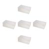 For Creative Clear Shoes Storage Box Stackable Rectangle Shoes Box for Closet Hard Plastic Shoe Boxes Shoe Hol