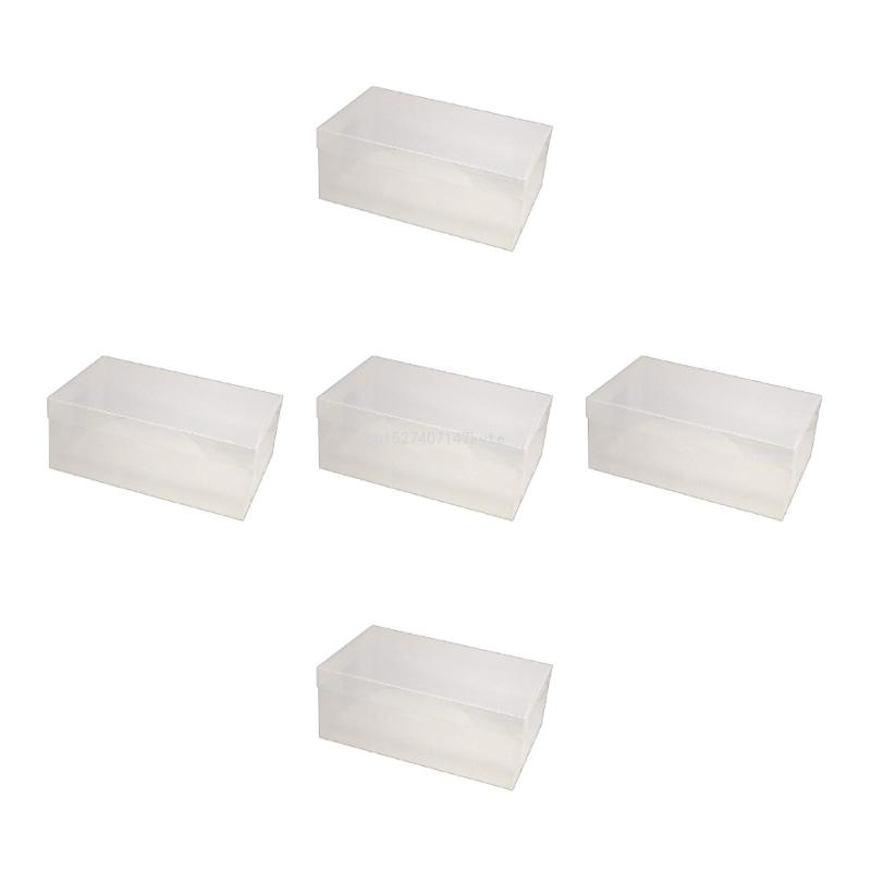 For Creative Clear Shoes Storage Box Stackable Rectangle Shoes Box for Closet Hard Plastic Shoe Boxes Shoe Hol