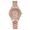 Luxury Diamond Ladies' Wristwatch with Clear Sound & Star Steel Chain