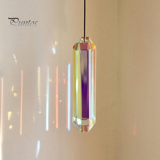 2Pcs Sun Catcher Pendants Hanging Ornaments with Lanyard Easy To Hang Large Sun Catchers Crystal Prisms