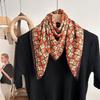 65 Fashion Style Cotton And Hemp Small Square Scarf For Women'S Professional Decoration Scarf Dual Use Shawl Outer Wear Spring And Autumn Scarf