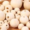 Unfinished Bracelet Jewelry Making Charms Necklace Accessories Loose Beads Round Balls Wood Beads